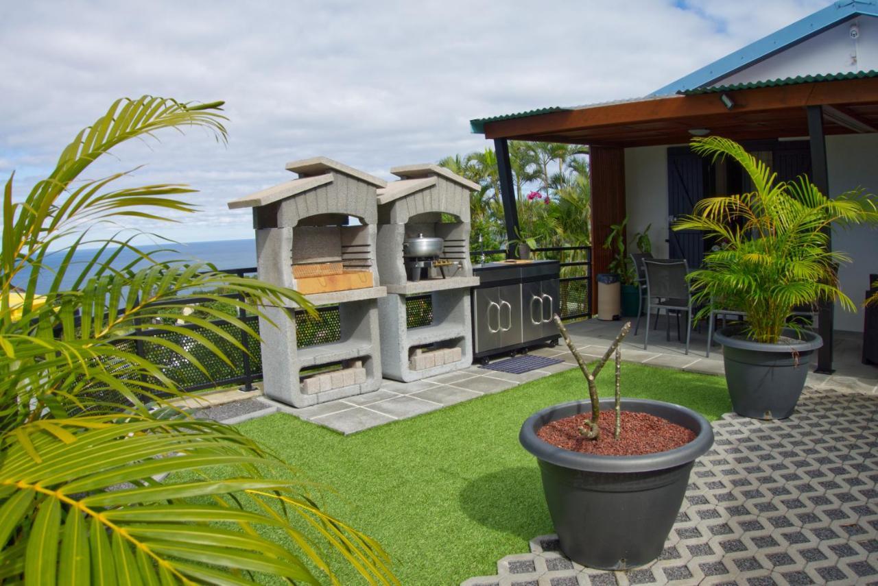 Ka Hema - Maison Entiere Avec Jacuzzi Et Vue Sur Mer Saint-Joseph Exteriör bild